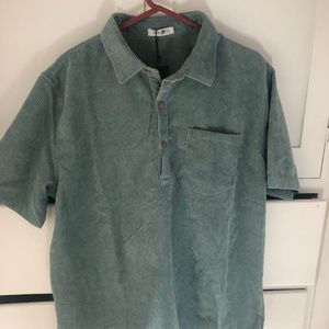 Corduroy Green Polo - Brand New
